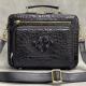 Exotic Alligator Leather Zipper Closure Men's Portfolio Bag Working Briefcase