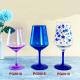 Logo Customization Acrylic Reusable Plastic Wine Glasses / Champagne Flutes Shatterproof