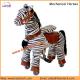 Zoo Kids Riders Mechanical Walking Horse, Zebra Pony Rides in Stuffed & Plush Animal Fur