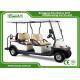 White Hotel Elegant 6 Person Used Golf Cart  With ADC Separately Motor