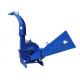 Blue Color Self Feeding Wood Chipper 30 - 100 HP 6 Inch Chipping Capacity