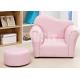 Light Pink Color Childrens Leather Armchair Toddler Gift / Daily Entertainment
