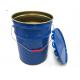 Tinplate Solvent Bucket With Flower Edge Lid UN Rated 5 Gallon