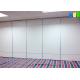 White Melamine Movable Partition Walls Aluminum Frame Folding Panel Customized Office