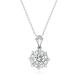 18k Gold Lab-Grown Diamond Pendant Beautiful White Diamond Jewelry For Party And Gifts