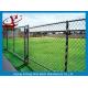 High Security Decorative Chain Link Fence Low Carbon Iron Wire Material