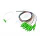 1*8 SC APC Fiber Optic PLC Splitter 1:8 Steel Tube FTTH Mini Optical PLC Splitter