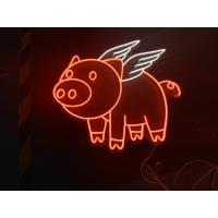 Pig neon sign kids Girls Mencave Halloween lighting pig neon sign