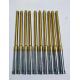 Customized Mold Core Pins With TiN Coating Gold Natural Color HRC80 Hardness