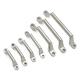 80x18x32mm Stainless Steel Cabinet Handles Bow Shaped Straight Edge