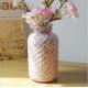 Pastoral style pink mosaic glass bottle home decoration vase