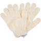Industrial Cotton Knitted Gloves White PPE Polyester String 24cm Length