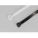 Black and Natural Nylon Stainless Steel Barb Inlay Cable Tie