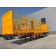 3 Axle Stake Fence Semi Trailer with 7000-8000mm Wheel Base and 40-60 Tons Capacity