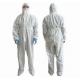 Lab Hazmat Isolation Disposable  Medical Protective Coveralls With Hood Protective Suit