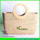 LUDA round handles straw handbag plain wheat straw hobo bags for 2016