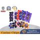 Special Clay Iron Core ABS Casino Chip Set With Box For Chess Room