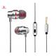 small ear buds with mircophone volume control  answer calling and ring off earphone with 6 u Speaker Φ10mm