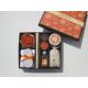 Orange & Brown scented & assorted  tealight candle & rose candle packed into gift box