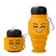 Travel Portable Sport Collapsible Water Bottle Silicone Reusable Leakproof Foldable for Gym