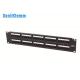 50 Port 2U 19 Telephone Patch Panel , RJ45 Patch Panel Mounting In Racks / Cabinets