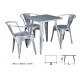 high quality metal dining table and dining chair