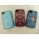 TPE / PC Ottered Defender Outer Box Phone Cases For Iphone4 / 4S