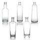 Glass Collar Vodka Whisky Gin Rum Bottle 375 ml 500 ml 700 ml 750 ml 1000 ml with T Cork