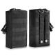 2pcs Together Multi-Purpose Compact Tactical Waist Bags Small Utility Pouch For Attachment Pouches