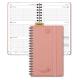 Pink 4.25x6.75inch Mini Weekly Planner 80g Ink Resistant Paper