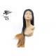 Ginger Blonde Ombre Box Braids Synthetic Lace Front Wigs For African American Women