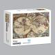 Cardboard Map 1000 Pcs Jigsaw Puzzle Games For Adults Custom Printing OEM