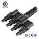 Male And Female Solar Panel Cable PV004-T4 Mc4 Connector 4 In 1