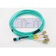 12 Core Fiber Optic Patch Cord MPO/MTP - LC 10G OM3 MM 50/125um Breakout Cable
