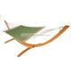 Light Green Backyard Olefin Hammock With Stand , Quilted Weave Hammock 450lbs Capacity