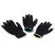 Lightweight Black Nylon Pu Safety Work Gloves Stretchable Liner OEM / ODM