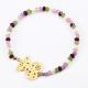 Lovely Handmade Pearl Bracelets , Fancy Colorful Elastic Pearl Bracelet