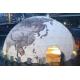 Waterproof Half Sphere Geodesic Dome Tent For Camping 35m Diameter
