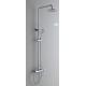 Plating Chrome Single Handle Tub / Shower Faucet Engneering ABS Top shower