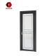 Swing Aluminium Profile Door Toilet Bathroom Kitchen Customized Tempered Glass Casement Door