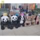 Hansel Best selling kid scooter electric horse plush toys stuffed animals on wheel in shopping mall