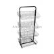 Free Standing Metal Earring Display Stands With Wire Basket Holder