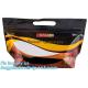 zipper bags for take away food package, Microwave safe deep frozen plastic packaging bags for fried chicken packaging