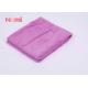 Square Purple Color Wet Hair Towel Wrap Soft Touch With Embroidery Logo