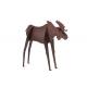 Metal Art Large Moose Statue Corten Steel Sculpture Garden Animal Sculpture