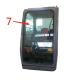 Good Thermal Stability Excavator Cab Glass Right Side Big Tempered Glass