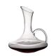 Tilted Top Mouth Glass Wine Decanter 1800ml/60oz Hand Blowing With Handle