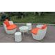 UV Resistant Fashion Obelisk Chair With Round Tea / Coffee Table