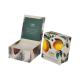 Lovely Clamshell Soap Packaging Paper Box Whiteboard Material Square Shape