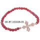 Elegant designs and excellent finishing agate beads bracelet, cross silver bracelet with factory price
